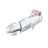 Насадка на член - Penis Sleeve With Vibration, Crystal