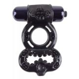Эрекционное кольцо с вибрацией Infinity Super Ring Black (пурпурный)