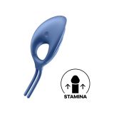 Ерекційне віброкільце-ласо Satisfyer Swordsman Blue, міцна фіксація, 10 режимів, потужний мотор