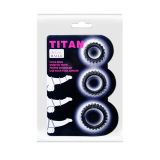 Ерекційні кільця - Titan Cock Ring Set Blue
