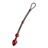 Ерекційне кільце з пробкою - MALESATION Cock - Grip mit Alu - Plug klein