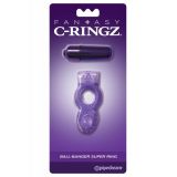 Pipdream Ball Banger Super эрекционное кольцо с вибрацией (фиолетовый)