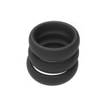 Набір ерекційних кілець - Erospace Men’s Play Set Of 3 Cock Rings B9