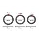 Набір ерекційних кілець - Erospace Men’s Play Set Of 3 Cock Rings B9