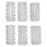 Набір насадок - Red Roses Penis Sleeves, 6 шт.