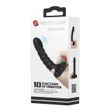Вібронасадка на палець - Pretty Love Alexander Finger Vibrator Black
