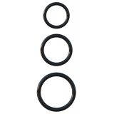 Fantasy C-Ringz Silicone 3-Ring Stamina Set - Black