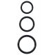 Fantasy C-Ringz Silicone 3-Ring Stamina Set - Black