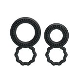 Ерекційні кільця - Ring Set Double - Ring Black, 2 шт.
