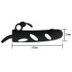 Насадка на член - Pretty Love Penis Sleeve With Ball Strap 5.5" Black