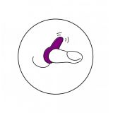 Віброкільце - Vibratissimo Curly, чорне