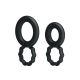 Ерекційні кільця - Ring Set Double - Ring Black, 2 шт.