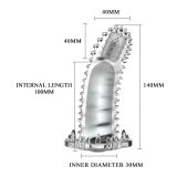 Насадка на член - Brave Man Vibrating Penis Sleeve Clear