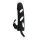 Насадка на член - Pretty Love Penis Sleeve With Ball Strap 5.5" Black