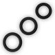 Ерекційні кільця - Power Plus Soft Silicone Snug Ring Black Black