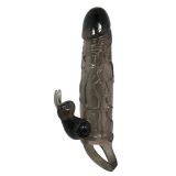 Насадка на член - Brave Man Vibrating Penis Sleeve 5,91" Black