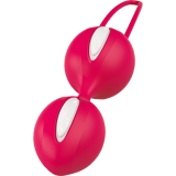 Вагінальні кульки SMARTBALLS DUO від Fun Factory, біло-червоний