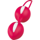Вагінальні кульки SMARTBALLS DUO від Fun Factory, біло-червоний