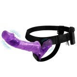Страпон - Ultra Passionate Harness Dual Vibration purple