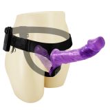 Страпон - Ultra Passionate Harness Dual Vibration purple