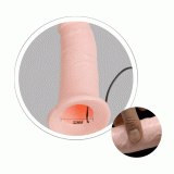 Страпон - Vibrating Strap On Flesh - 165x42 мм