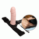 Страпон - Vibrating Strap On Flesh - 165x42 мм