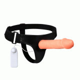 Страпон - Vibrating Strap On Flesh, 190x40 мм