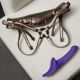 Вибронасадка для страпона с вакуумной стимуляцией Strap-On-Me Multi Orgasm Dildo S Purple