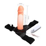 Страпон - Vibrating Strap On Flesh, 190x40 мм