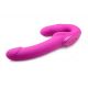 Evoke Rechargeable Vibrating Silicone Strapless Strap On - страпон 24.7х4 см