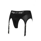 Трусы для страпона с подвязками для чулок Strap-On-Me REBEL HARNESS - XS