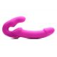 Evoke Rechargeable Vibrating Silicone Strapless Strap On - страпон 24.7х4 см