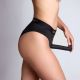 Трусики-бразиліана з фіксацією дилдо Strap-On-Me Harness Lingerie Idole – XS – Black, високі