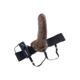 Порожнистий страпон "Ff Vibr Hollow Strap On Flesh"