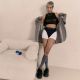 Трусики-бразиліана з фіксацією дилдо Strap-On-Me Harness Lingerie Idole – XS – Black, високі