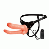 Жіночий страпон - Ultra Passionate Double Harness Flesh Vibrating
