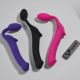 Безремінний страпон з вібрацією Strap-On-Me Vibrating Fuchsia M, діаметр 3,8 см, пульт ДК, регульований