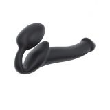 Безремінний страпон Strap-On-Me Black M, повністю регульований, діаметр 3,3см