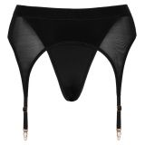 Трусики для страпону - 2493578 Bad Kitty Suspender Thong, black