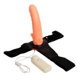 Жіночий страпон - Multi - speed Rotation Harness Flesh, 18 см