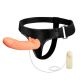 Жіночий страпон - Multi - speed Rotation Harness Flesh, 18 см