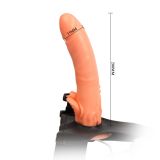 Жіночий страпон - Multi - speed Rotation Harness Flesh, 18 см