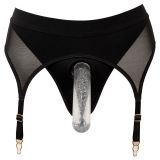 Трусики для страпону - 2493578 Bad Kitty Suspender Thong, black
