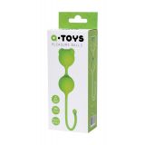 Вагинальные шарики A-Toys By Toyfa, силикон, зеленый, ø 2,7 смВагинальные шарики A-Toys By Toyfa, си