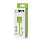 Вагинальный шарик A-Toys By Toyfa, силикон, зеленый, ø 2,7 см