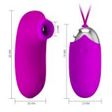 Віброяйце та кліторальний стимулятор - Pretty Love Orthus Multifunctional 2 in 1 Vibrator Purple