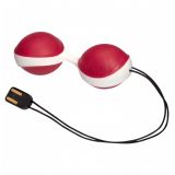 Вагінальні кульки - Vibratissimo DuoBalls Charger, фіолетовий/білий