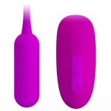 Віброяйце з кліторальним стимулятором - Pretty Love Curupira Multifunctional 2 in 1 Purple