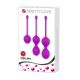 Вагінальні кульки - Pretty Love Kegel Balls Set Pink, 3 шт.