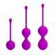 Вагінальні кульки - Pretty Love Kegel Balls Set Pink, 3 шт.